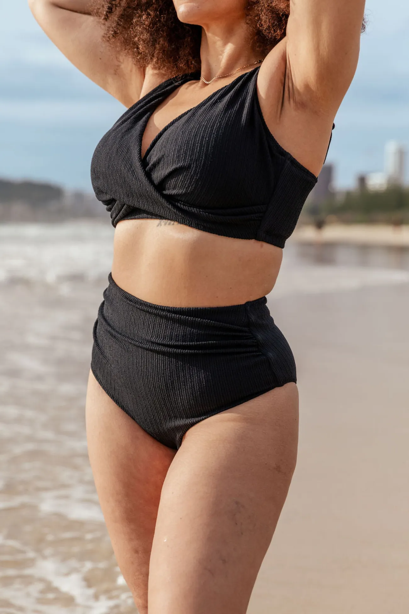 Proud Poppy Clothing Burleigh Bikini Top in Black Hot