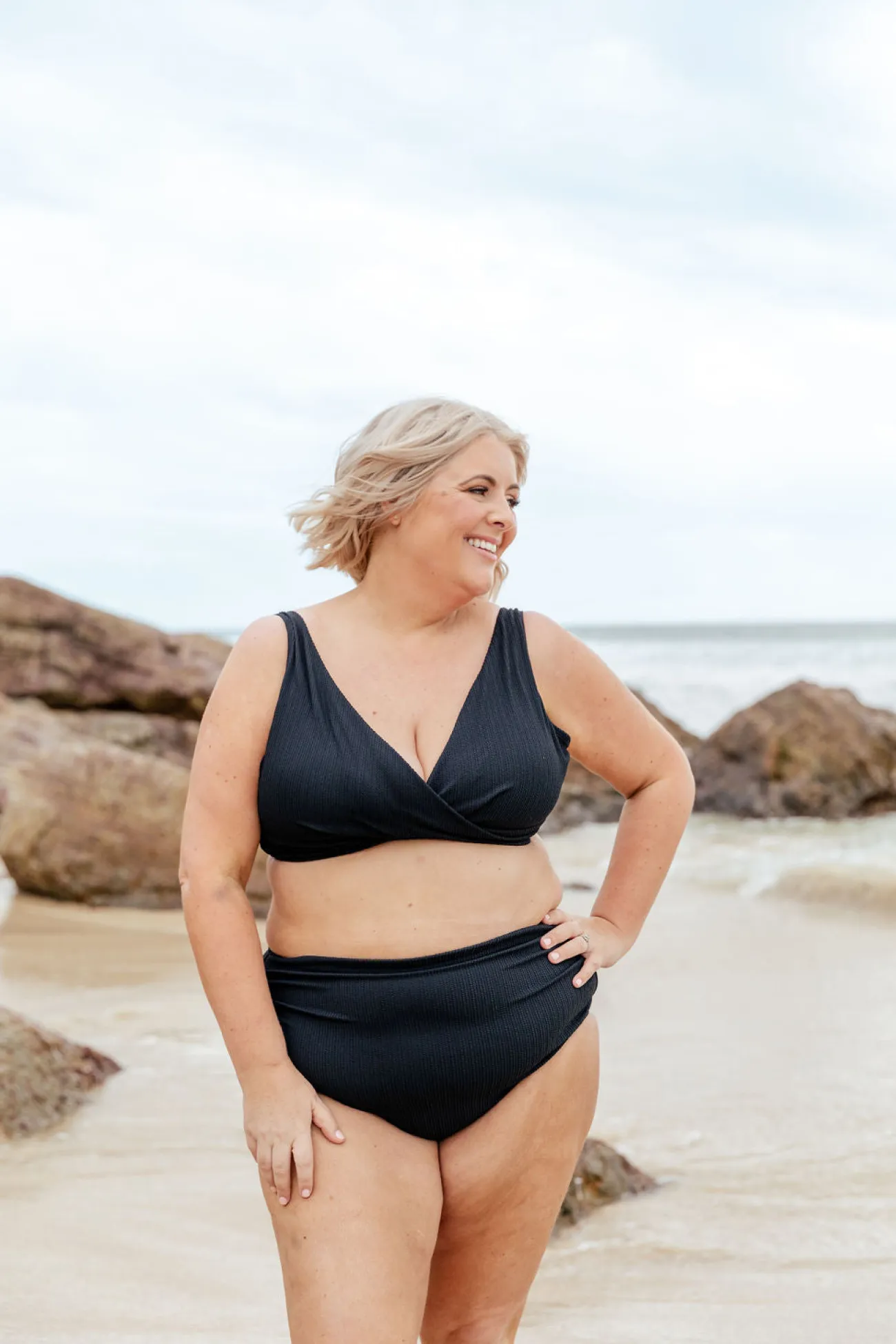 Proud Poppy Clothing Burleigh Bikini Top in Black Hot