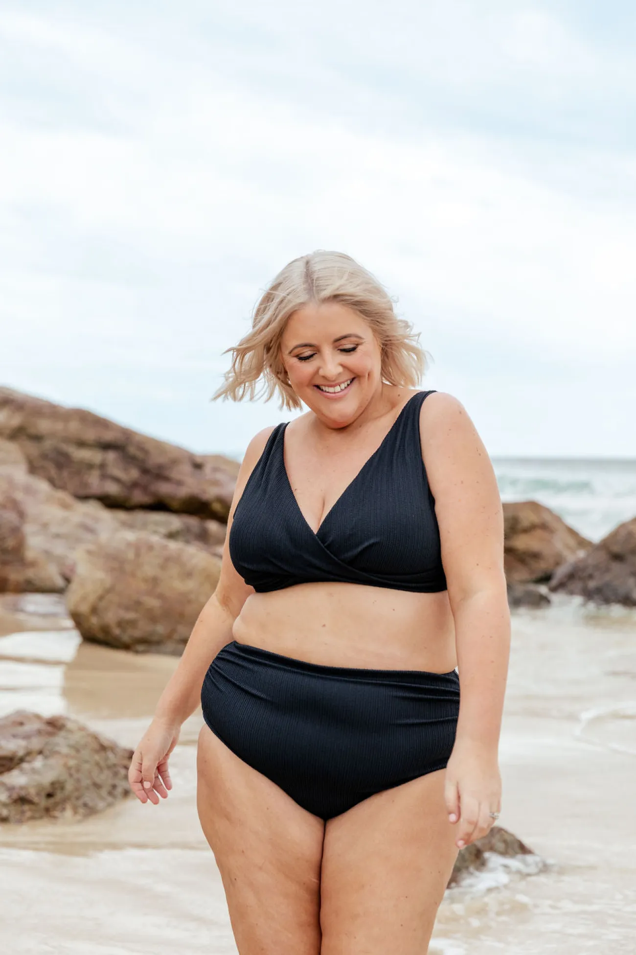 Proud Poppy Clothing Burleigh Bikini Top in Black Hot