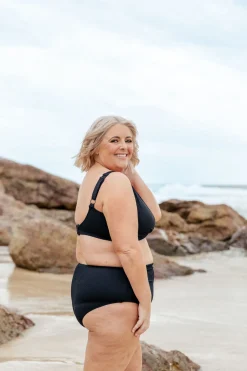 Proud Poppy Clothing Burleigh Bikini Top in Black Hot