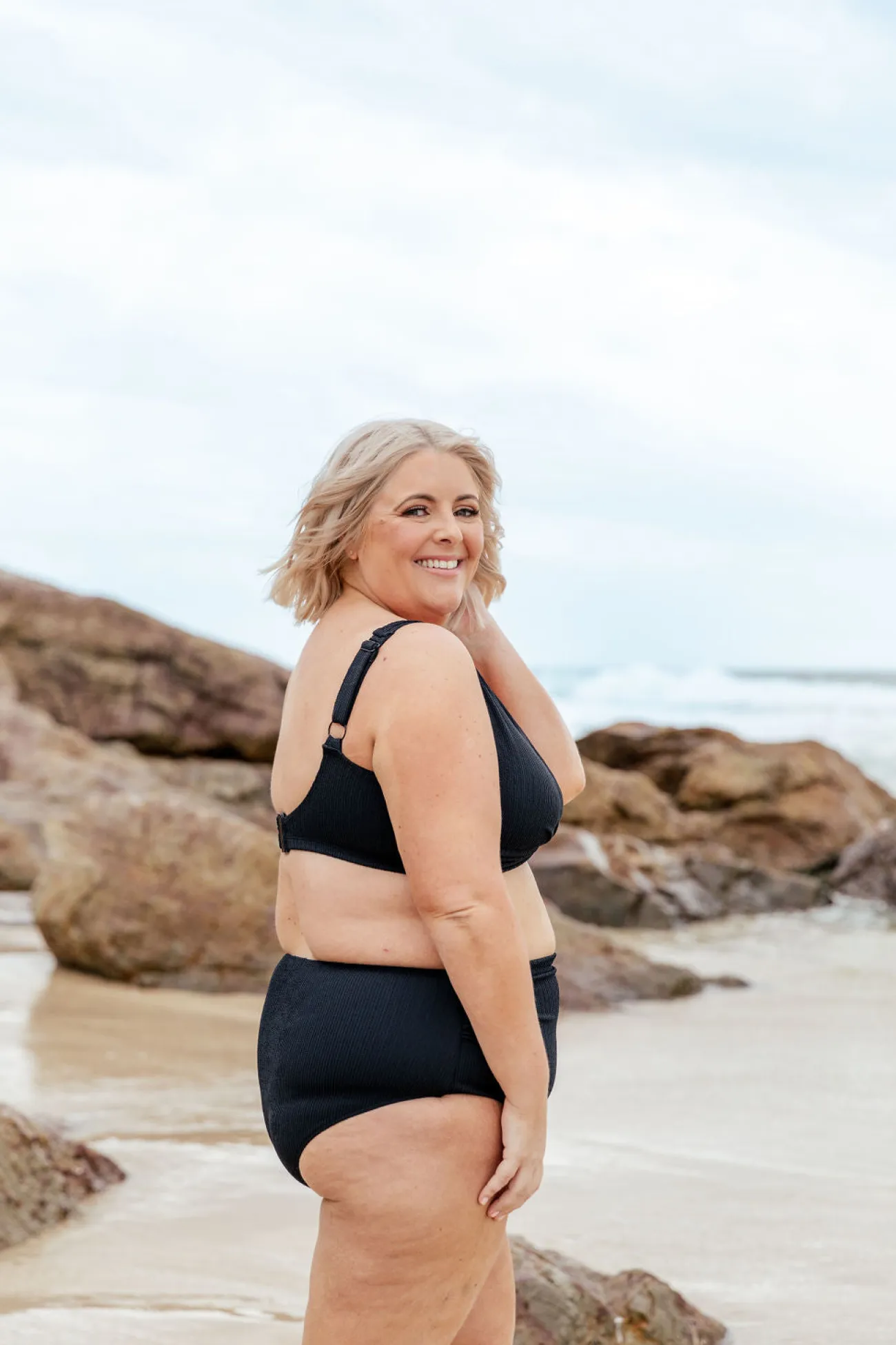 Proud Poppy Clothing Burleigh Bikini Top in Black Hot