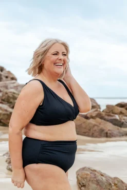 Proud Poppy Clothing Burleigh Bikini Top in Black Hot