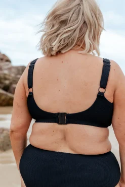 Proud Poppy Clothing Burleigh Bikini Top in Black Hot