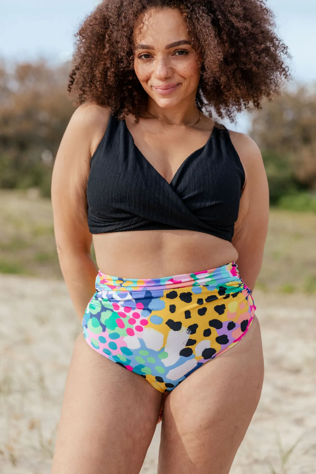 Proud Poppy Clothing Burleigh Bikini Top in Black Hot