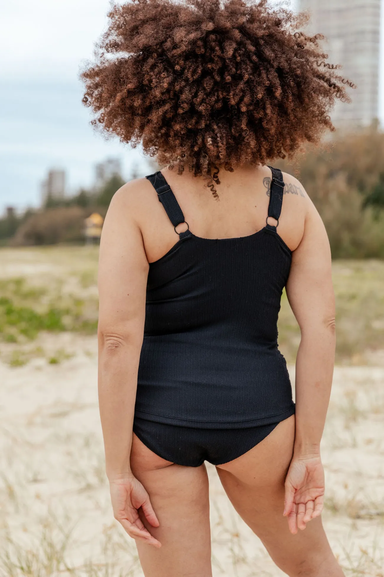 Proud Poppy Clothing Burleigh Tankini Top in Black Hot