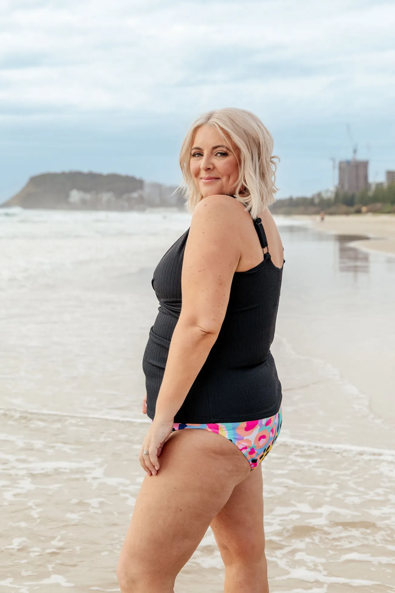 Proud Poppy Clothing Burleigh Tankini Top in Black Hot