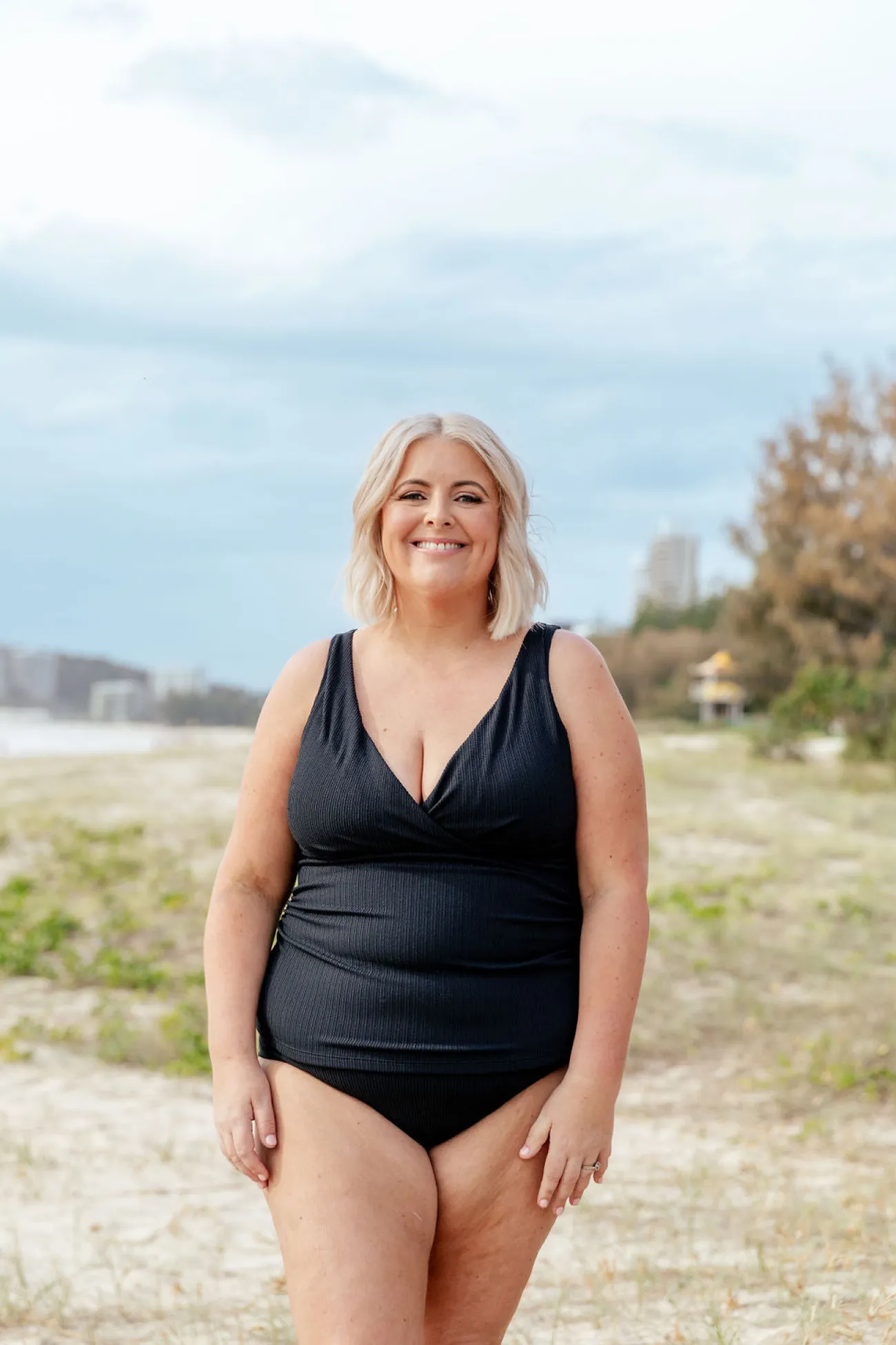 Proud Poppy Clothing Burleigh Tankini Top in Black Hot