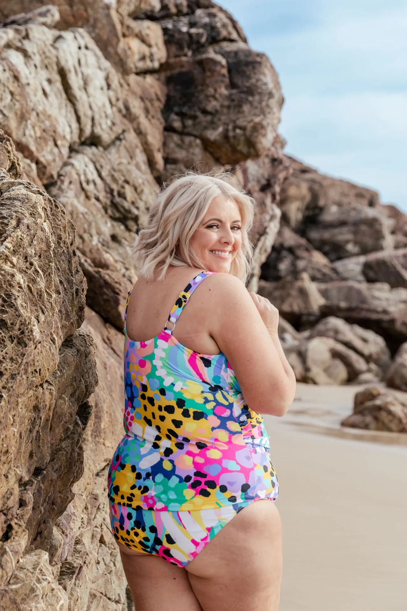 Proud Poppy Clothing Burleigh Tankini Top in Kasey Swim by Kasey Rainbow Discount