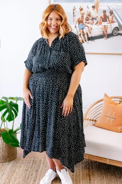 Proud Poppy Clothing Cameron Dress in Black & White Black&White Discount