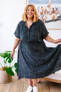 Proud Poppy Clothing Cameron Dress in Black & White Black&White Discount