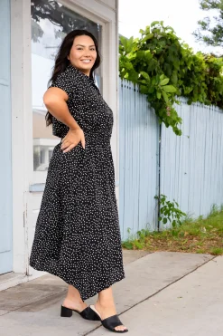 Proud Poppy Clothing Cameron Dress in Black & White Black&White Discount