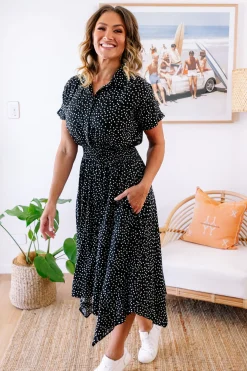 Proud Poppy Clothing Cameron Dress in Black & White Black&White Discount