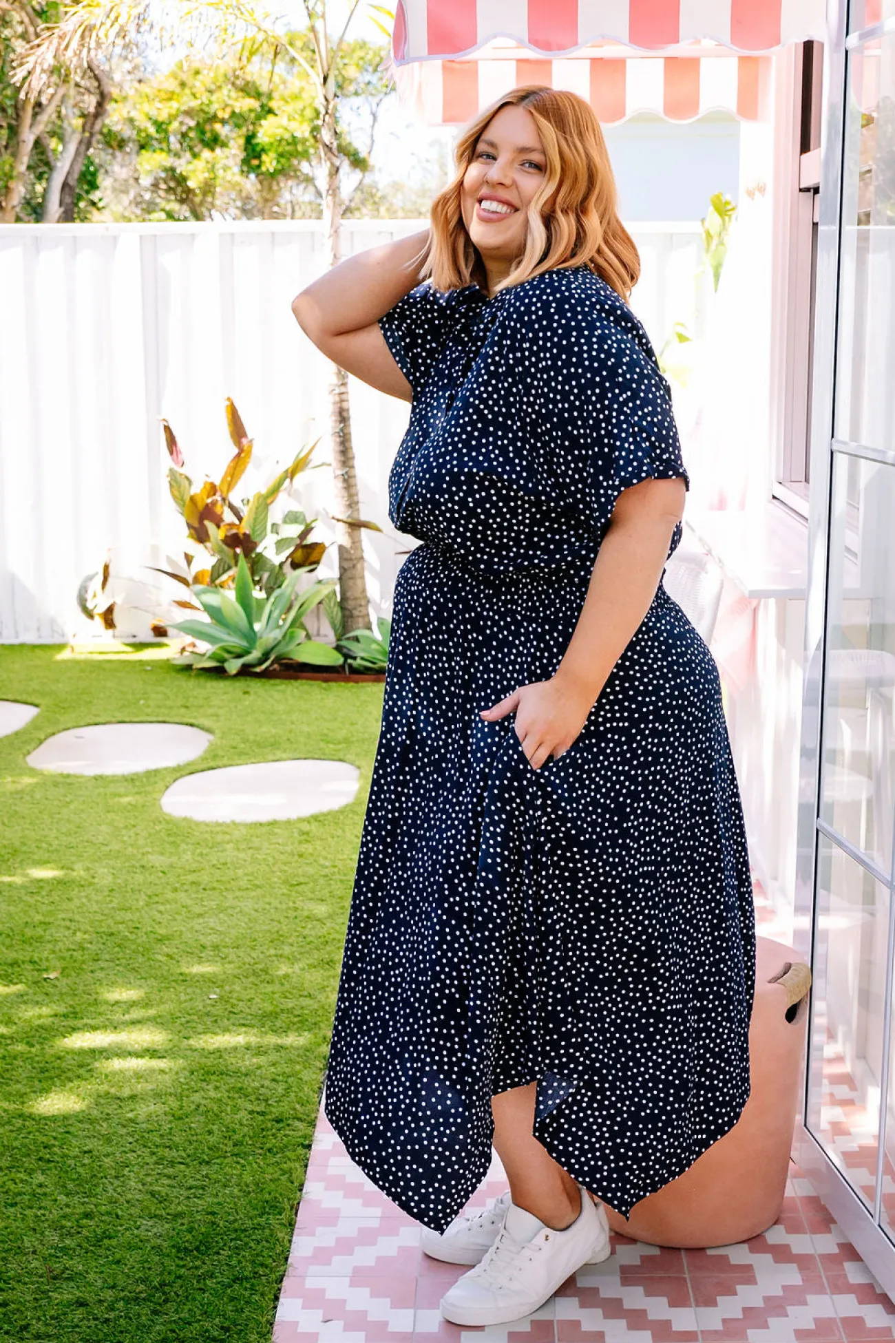 Proud Poppy Clothing Cameron Dress in Navy Online