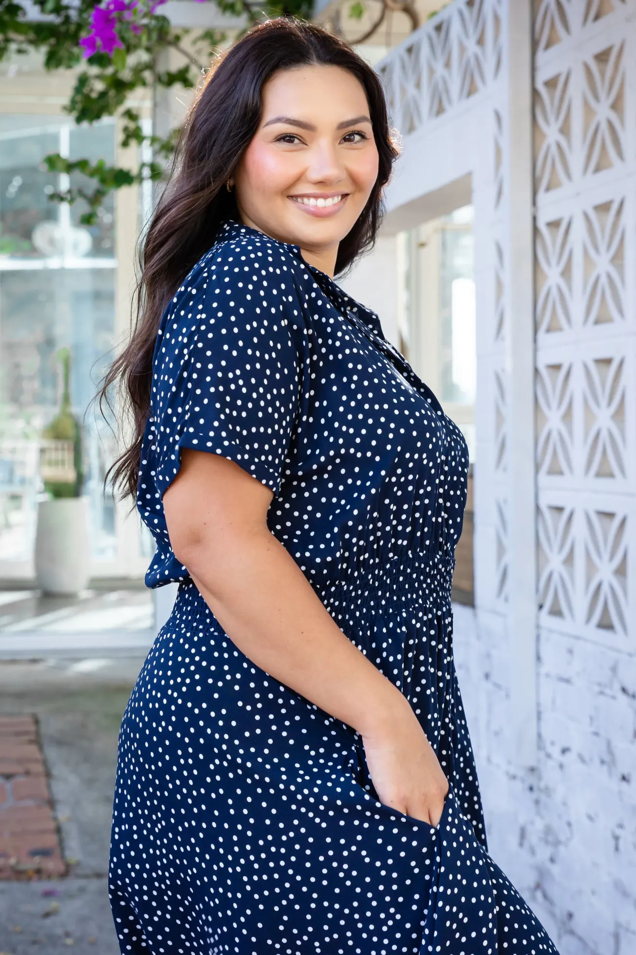 Proud Poppy Clothing Cameron Dress in Navy Online