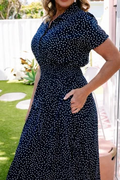 Proud Poppy Clothing Cameron Dress in Navy Online