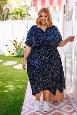 Proud Poppy Clothing Cameron Dress in Navy Online
