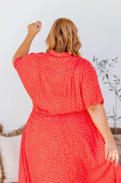 Proud Poppy Clothing Cameron Dress in Red & White Red&White Clearance