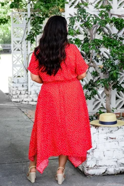 Proud Poppy Clothing Cameron Dress in Red & White Red&White Clearance