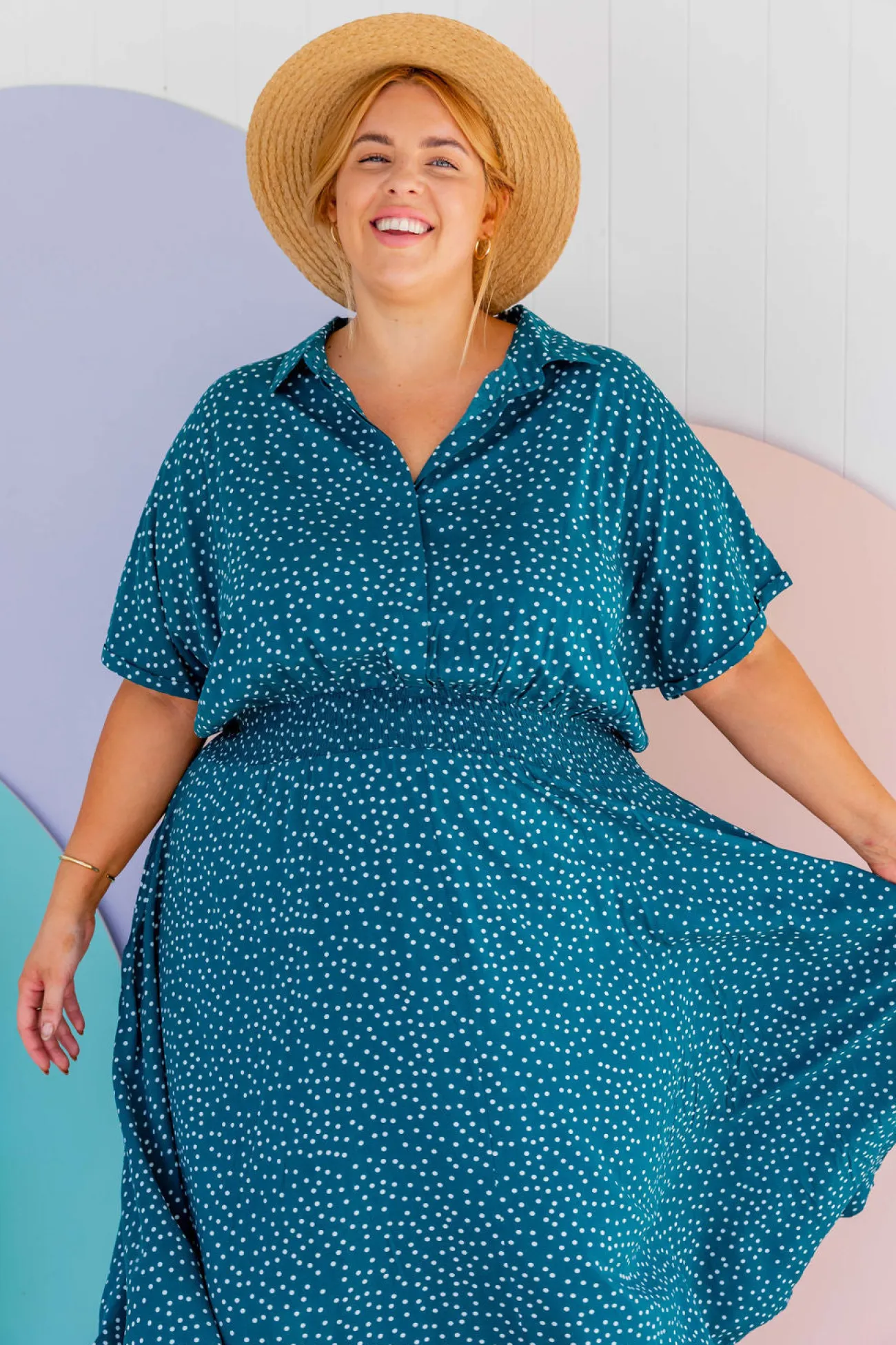 Proud Poppy Clothing Cameron Dress in Teal Discount