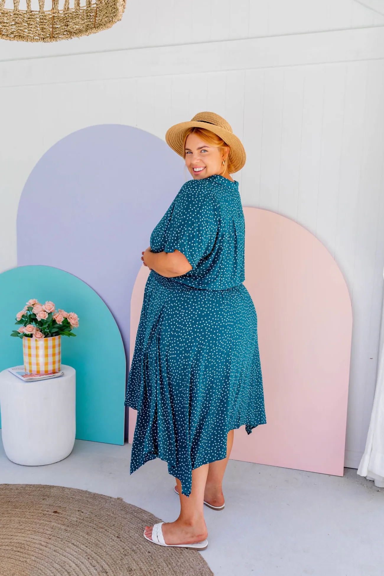 Proud Poppy Clothing Cameron Dress in Teal Discount