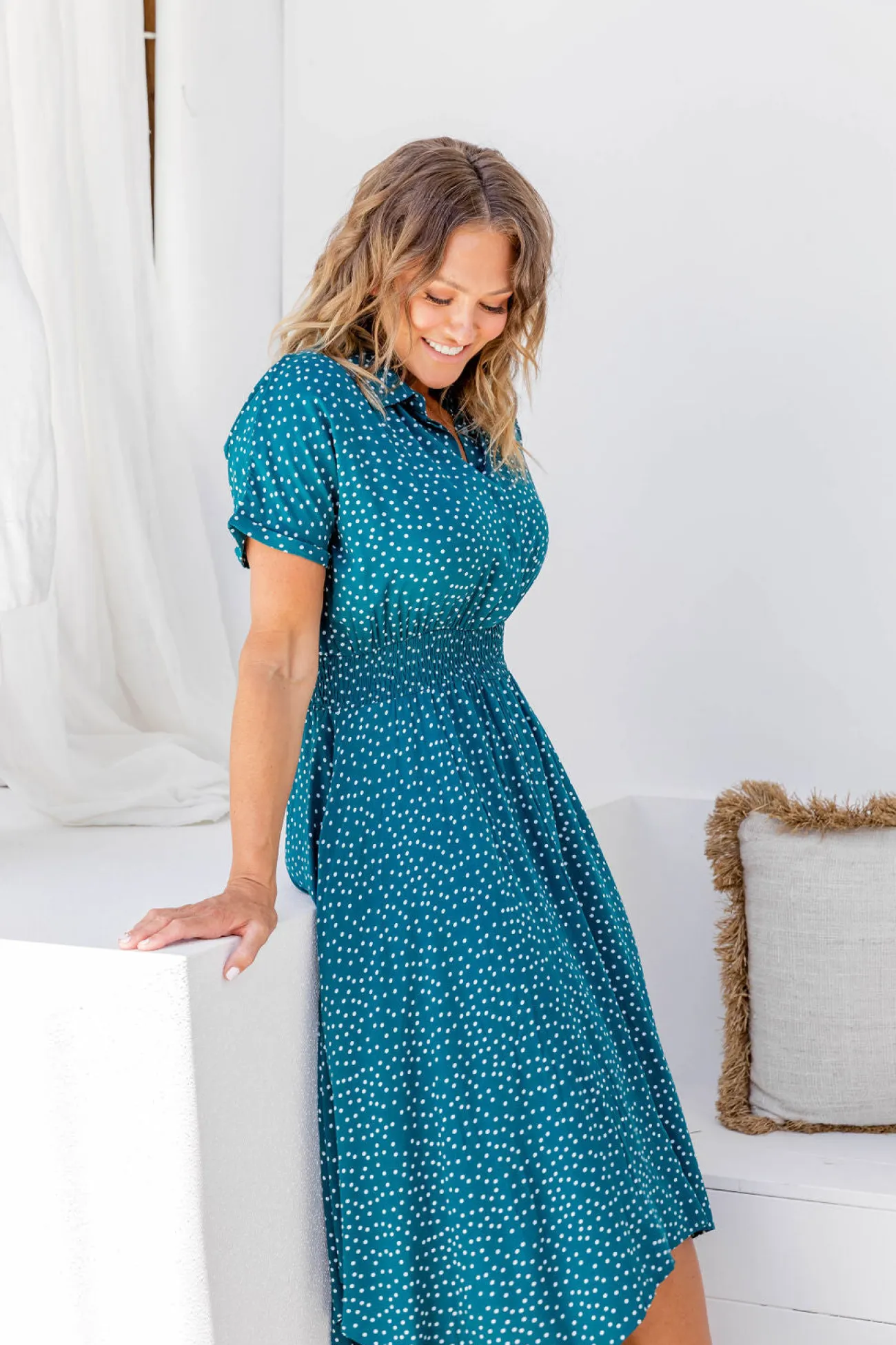 Proud Poppy Clothing Cameron Dress in Teal Discount