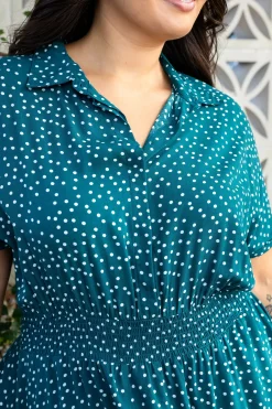 Proud Poppy Clothing Cameron Dress in Teal Discount