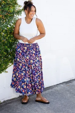 Proud Poppy Clothing Carrie Maxi Skirt in Posie Clearance