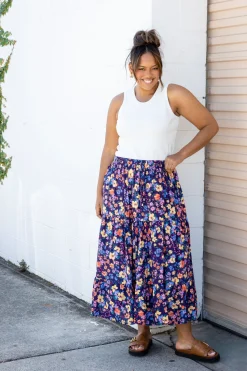Proud Poppy Clothing Carrie Maxi Skirt in Posie Clearance