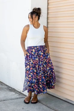 Proud Poppy Clothing Carrie Maxi Skirt in Posie Clearance