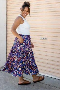 Proud Poppy Clothing Carrie Maxi Skirt in Posie Clearance