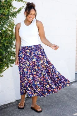 Proud Poppy Clothing Carrie Maxi Skirt in Posie Clearance