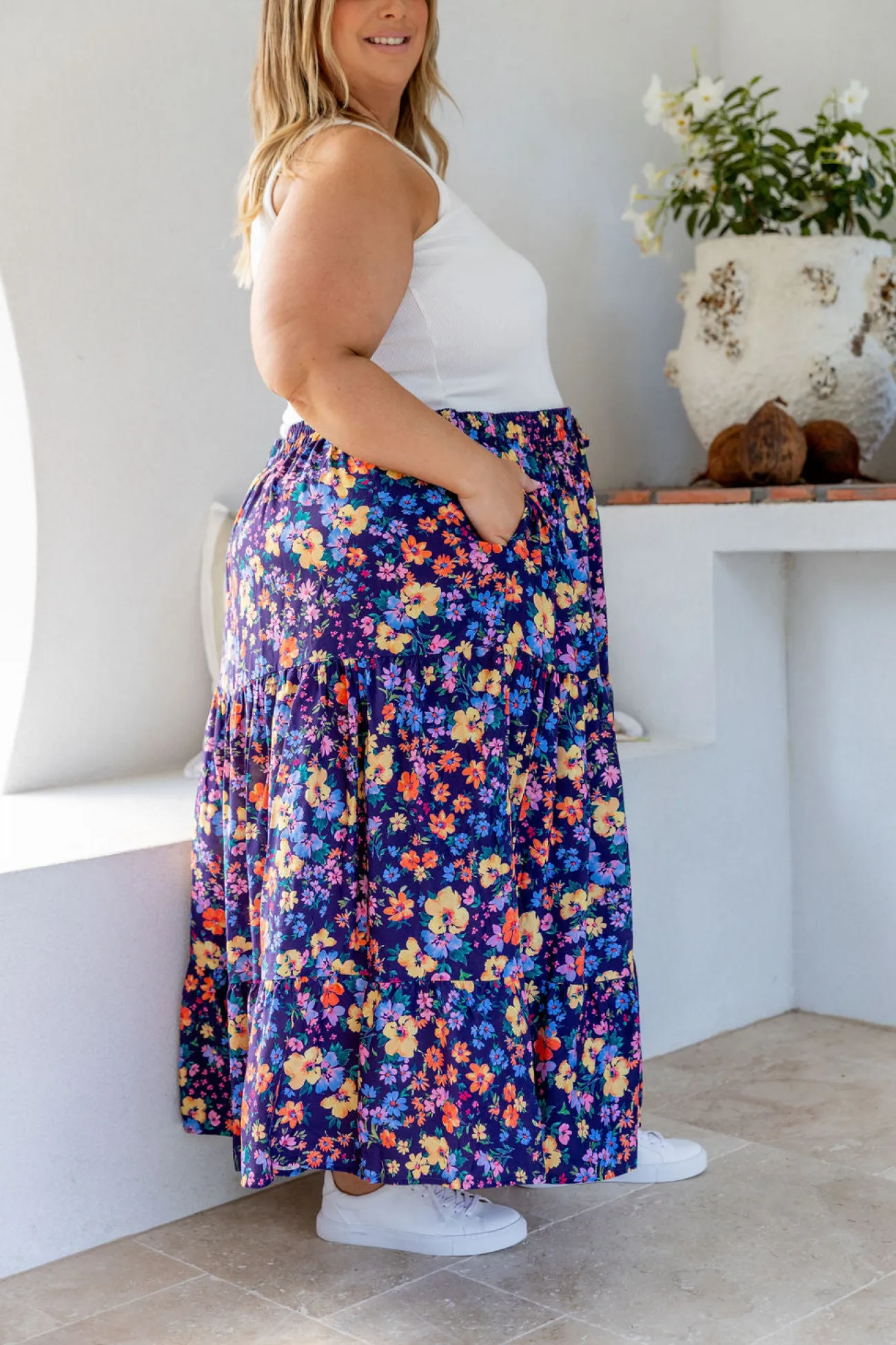 Proud Poppy Clothing Carrie Maxi Skirt in Posie Clearance