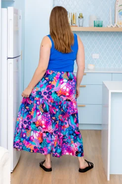 Proud Poppy Clothing Carrie Skirt in Midnight Safari by Kasey Rainbow Fashion