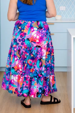 Proud Poppy Clothing Carrie Skirt in Midnight Safari by Kasey Rainbow Fashion