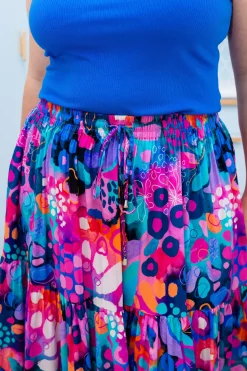 Proud Poppy Clothing Carrie Skirt in Midnight Safari by Kasey Rainbow Fashion