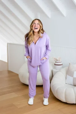 Proud Poppy Clothing Cassie Modal Blend Lounge Pants in Lavender Online