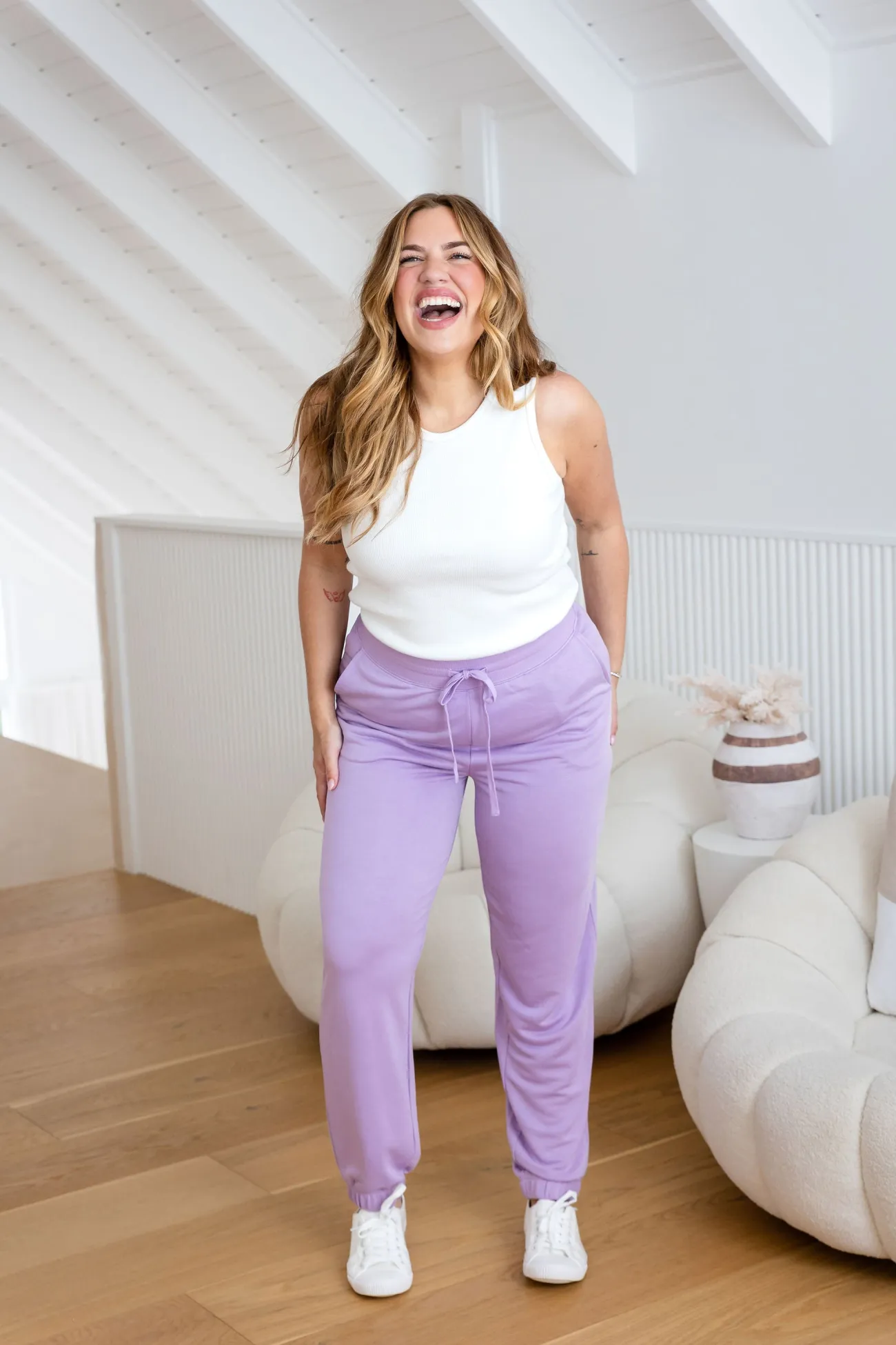 Proud Poppy Clothing Cassie Modal Blend Lounge Pants in Lavender Online