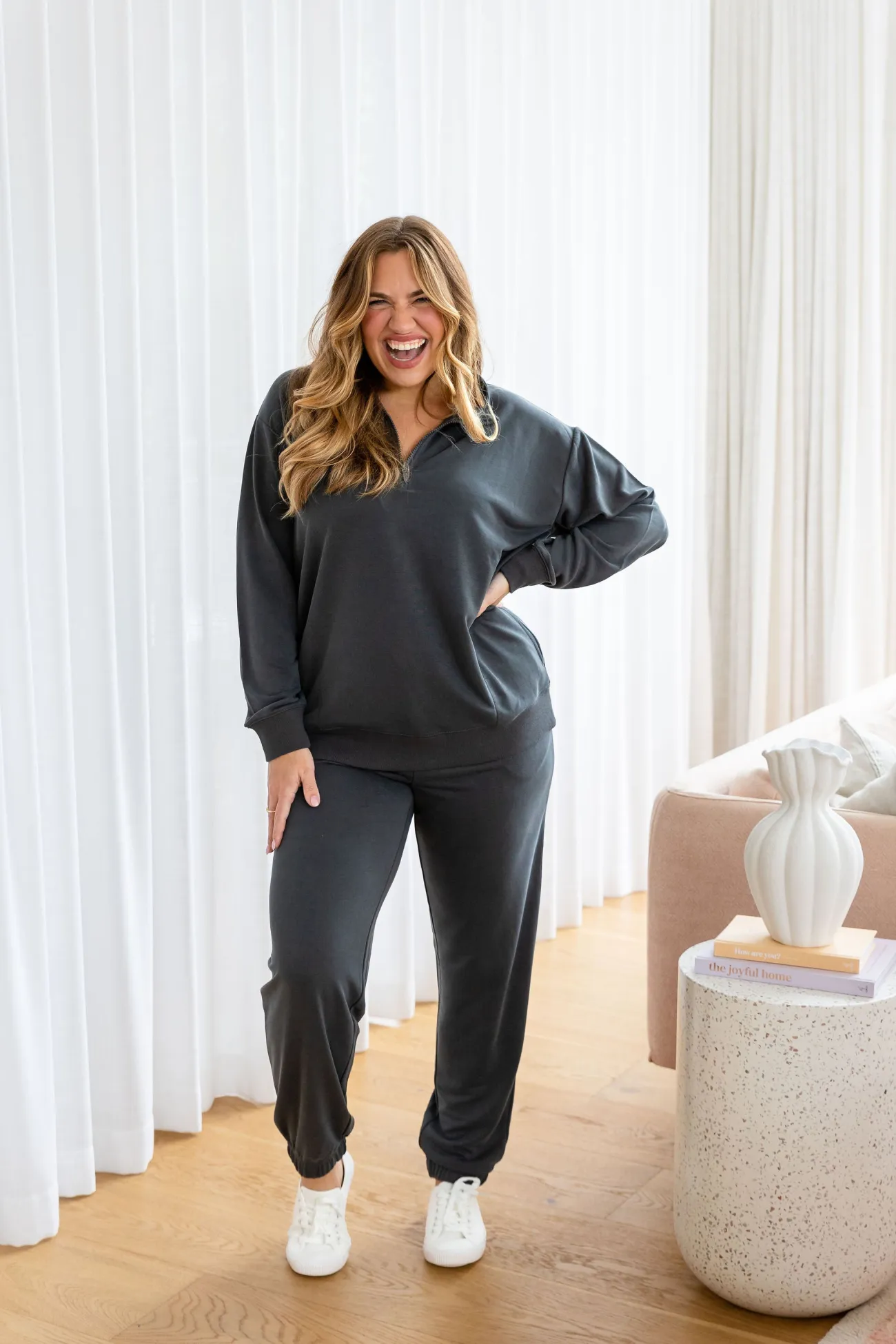Proud Poppy Clothing Cassie Modal Blend Lounge Pants in Shadow Best