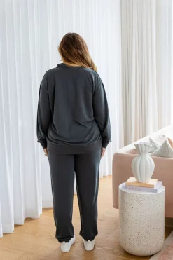 Proud Poppy Clothing Cassie Modal Blend Lounge Sweater in Shadow Online