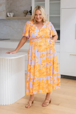 Proud Poppy Clothing Charlize Dress in Honey Bloom HoneyBloom Online