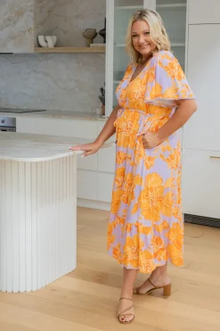 Proud Poppy Clothing Charlize Dress in Honey Bloom HoneyBloom Online