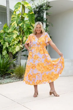 Proud Poppy Clothing Charlize Dress in Honey Bloom HoneyBloom Online