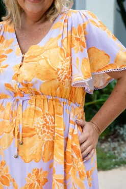Proud Poppy Clothing Charlize Dress in Honey Bloom HoneyBloom Online