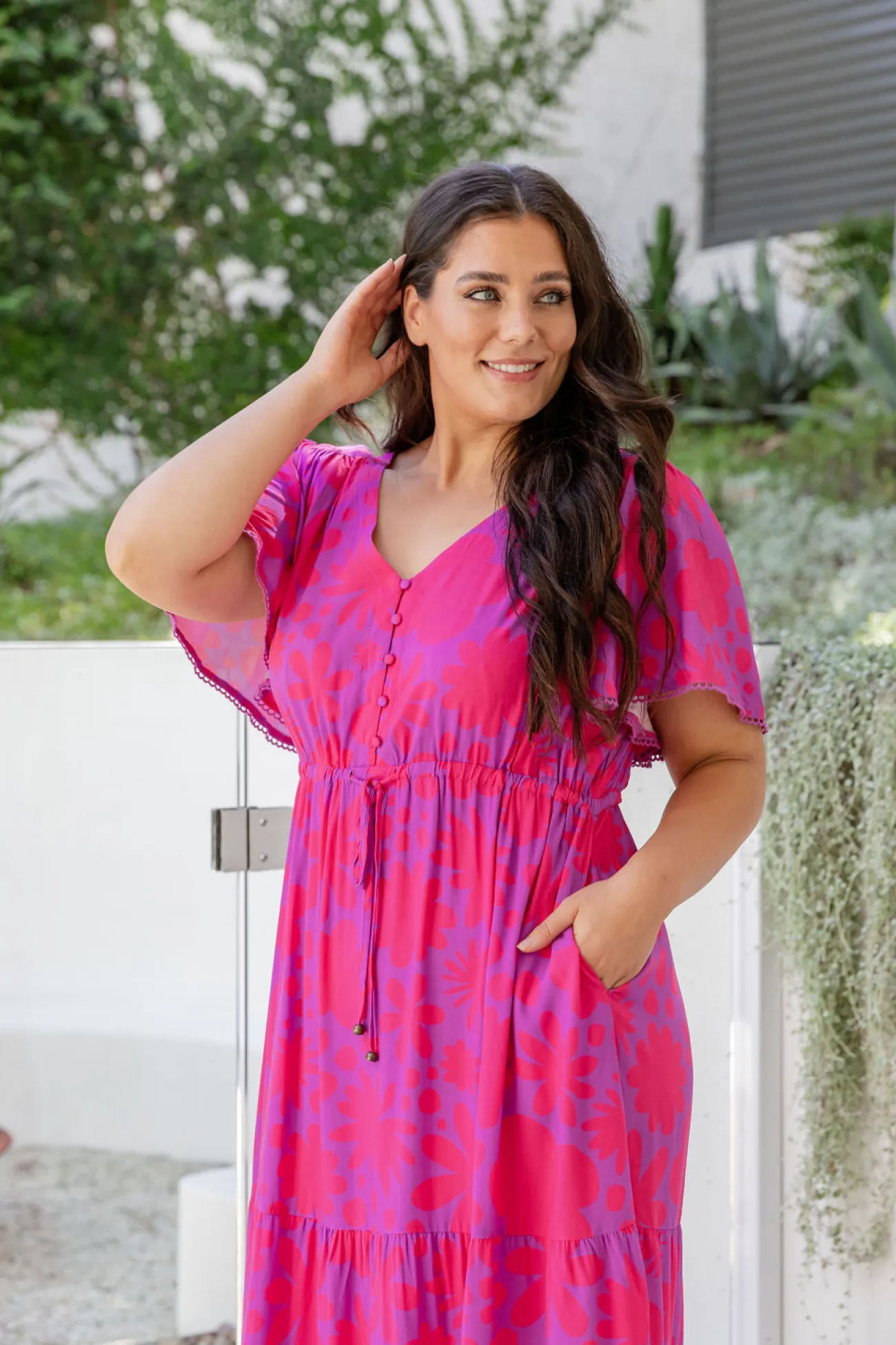 Proud Poppy Clothing Charlize Dress in Summer Floral by Kasey Rainbow Discount