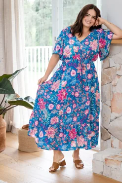 Proud Poppy Clothing Charlize Maxi Dress in Paisley Floral PaisleyFloral Hot