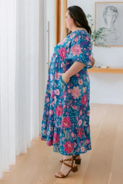 Proud Poppy Clothing Charlize Maxi Dress in Paisley Floral PaisleyFloral Hot