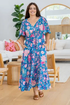 Proud Poppy Clothing Charlize Maxi Dress in Paisley Floral PaisleyFloral Hot
