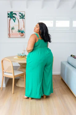 Proud Poppy Clothing Christina Jumpsuit in Green Hot