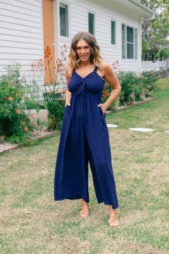 Proud Poppy Clothing Christina Jumpsuit in Navy Hot