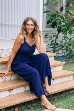 Proud Poppy Clothing Christina Jumpsuit in Navy Hot